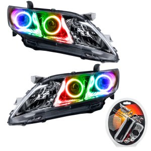 Toyota Camry Headlight Assemblies - ORACLE Lighting - SMD Halo Pre-Assembled - ColorSHIFT - `07-`09